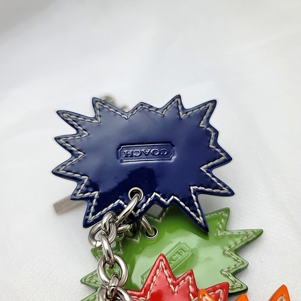*Very Rare* Coach Comic Book Leather Keychain Bag Charm - Picture 8 of 15